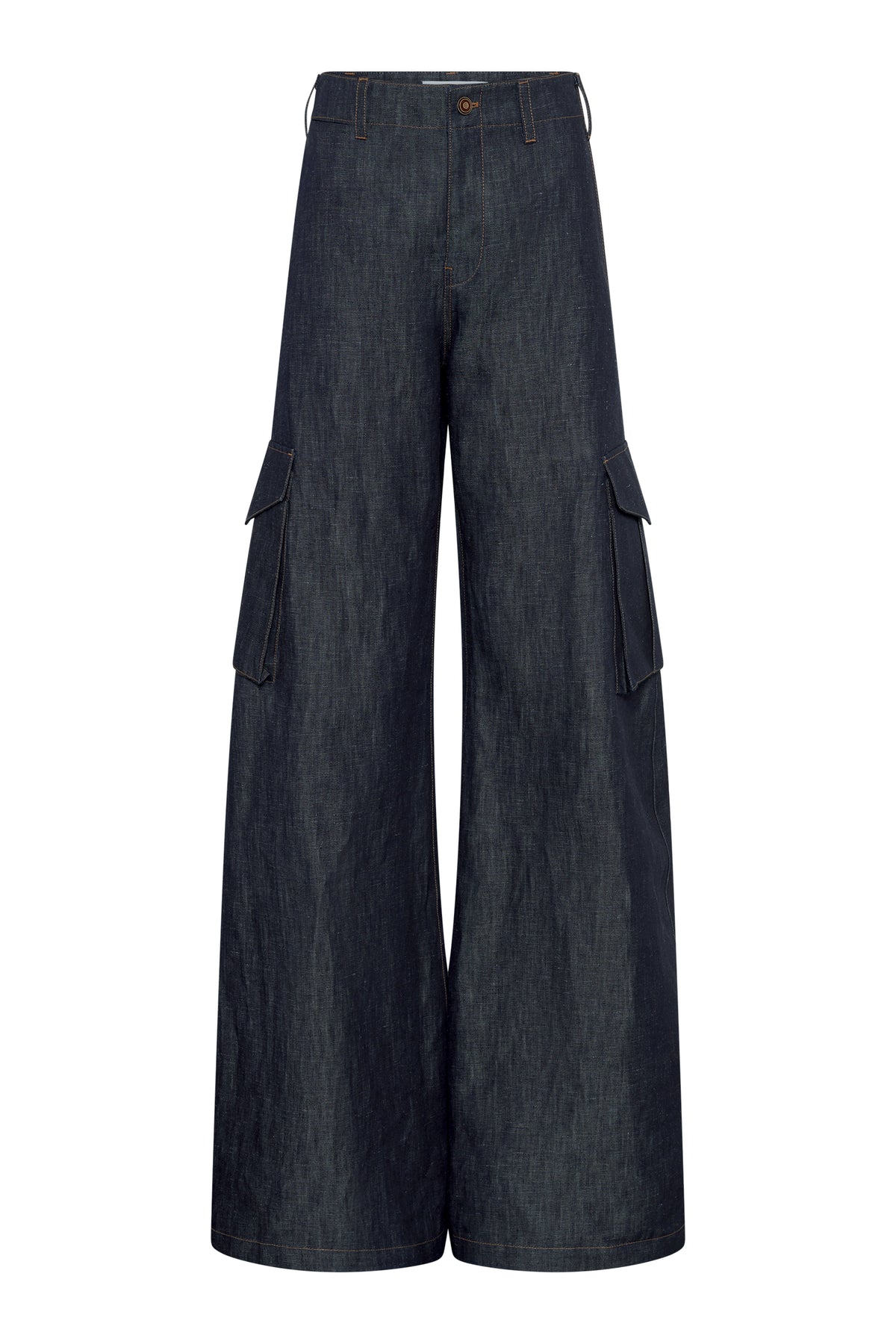 Eos Barrel-leg Cargo Pant in Denim