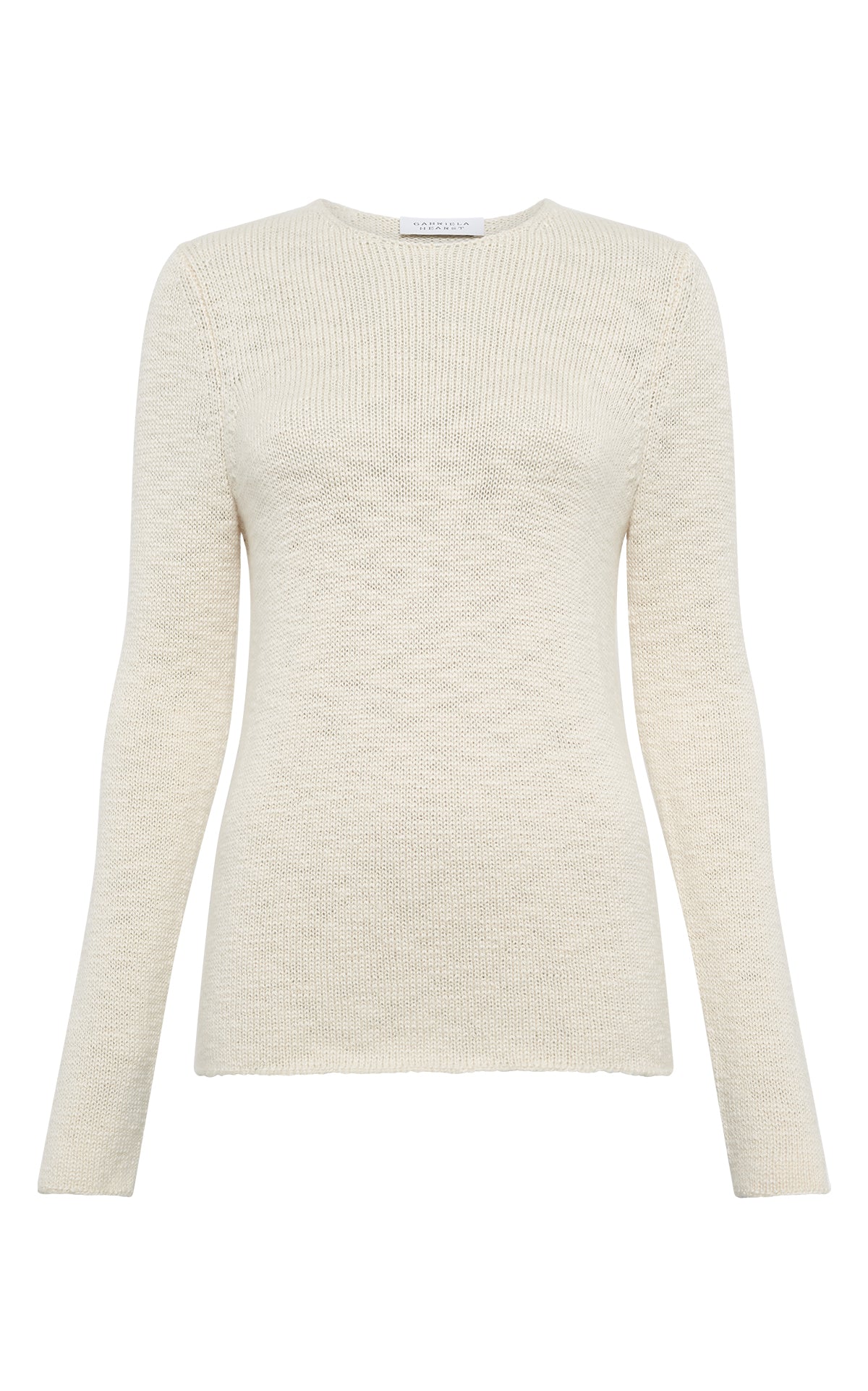 Deva Knit Sweater in Ivory Cashmere