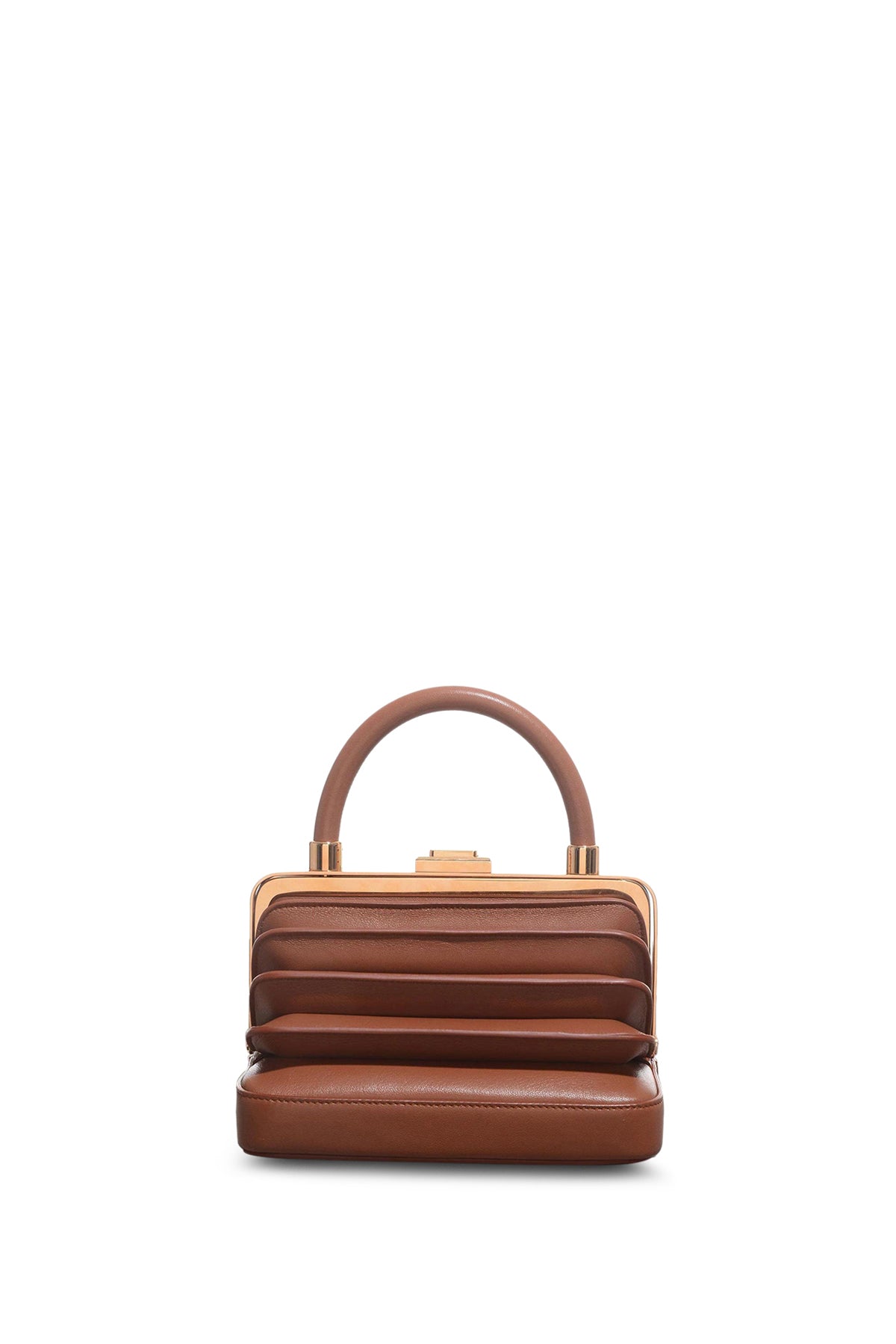 Small Diana Bag in Cognac Nappa Leather
