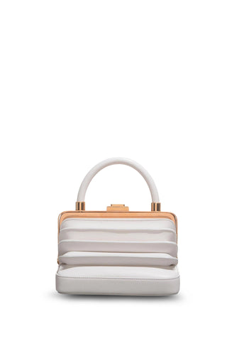 Diana Bag in Ivory Nappa Leather