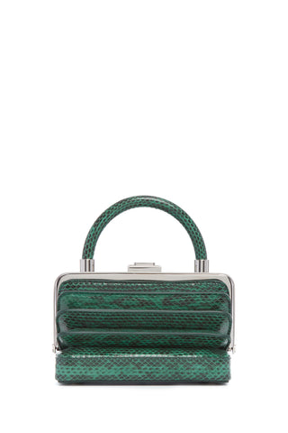 Green Snakeskin Diana Bag - Front View | Gabriela Hearst