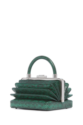 Green Snakeskin Diana Bag - Side View | Gabriela Hearst