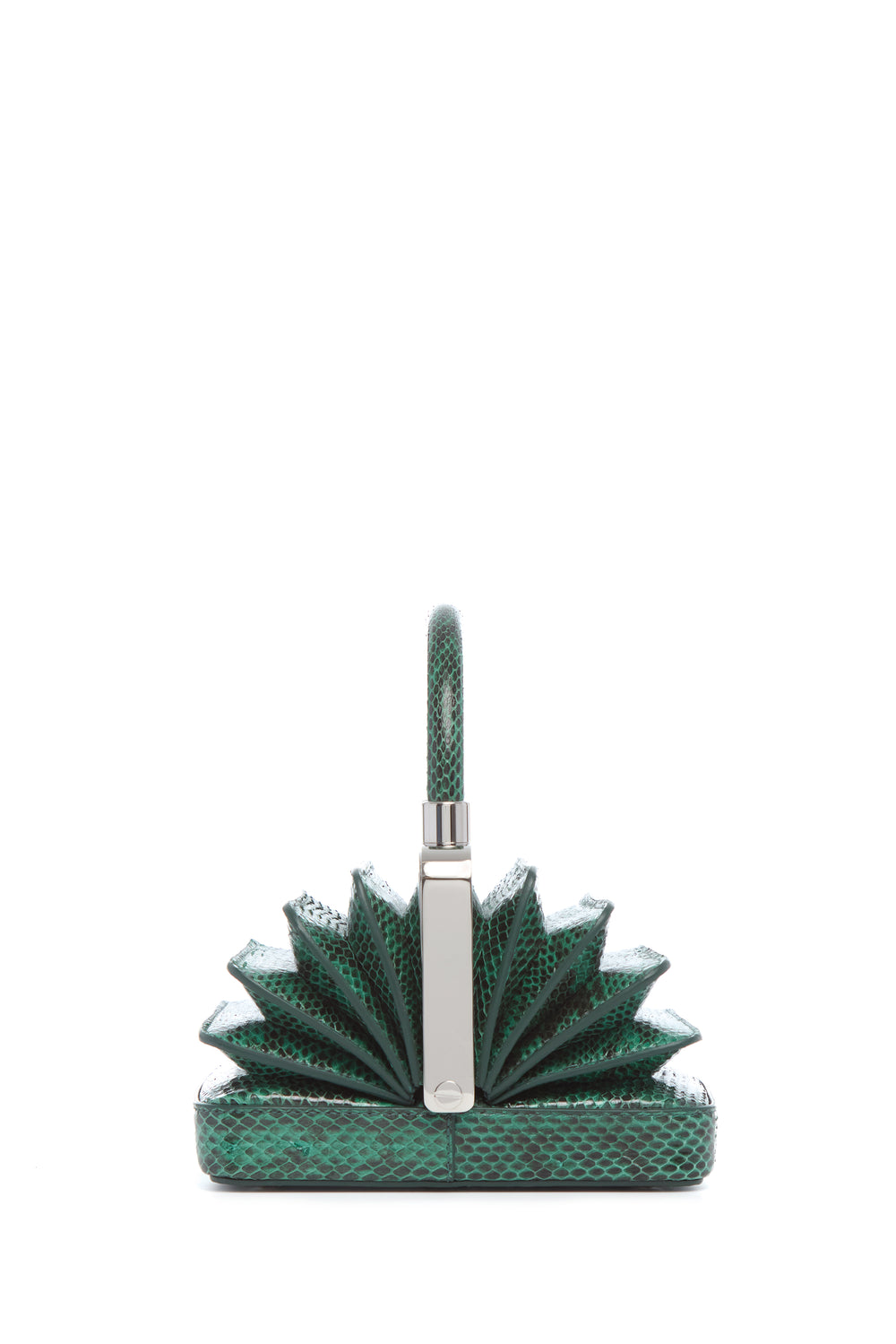 グリーンスネークスキンのダイアナバッグ