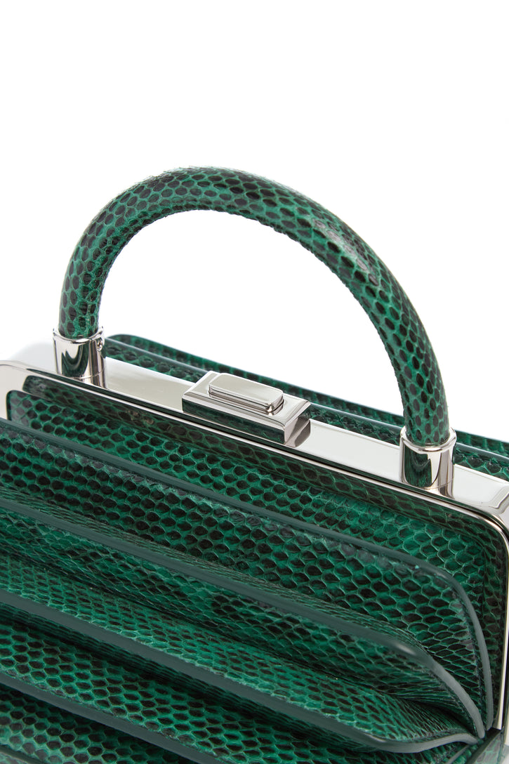 Diana Bag in Green Snakeskin