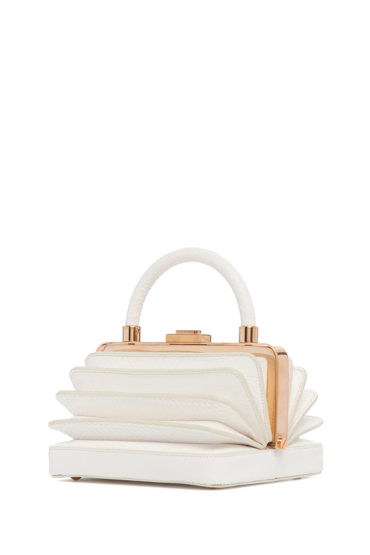 Small Diana Bag in Ivory Nappa Leather