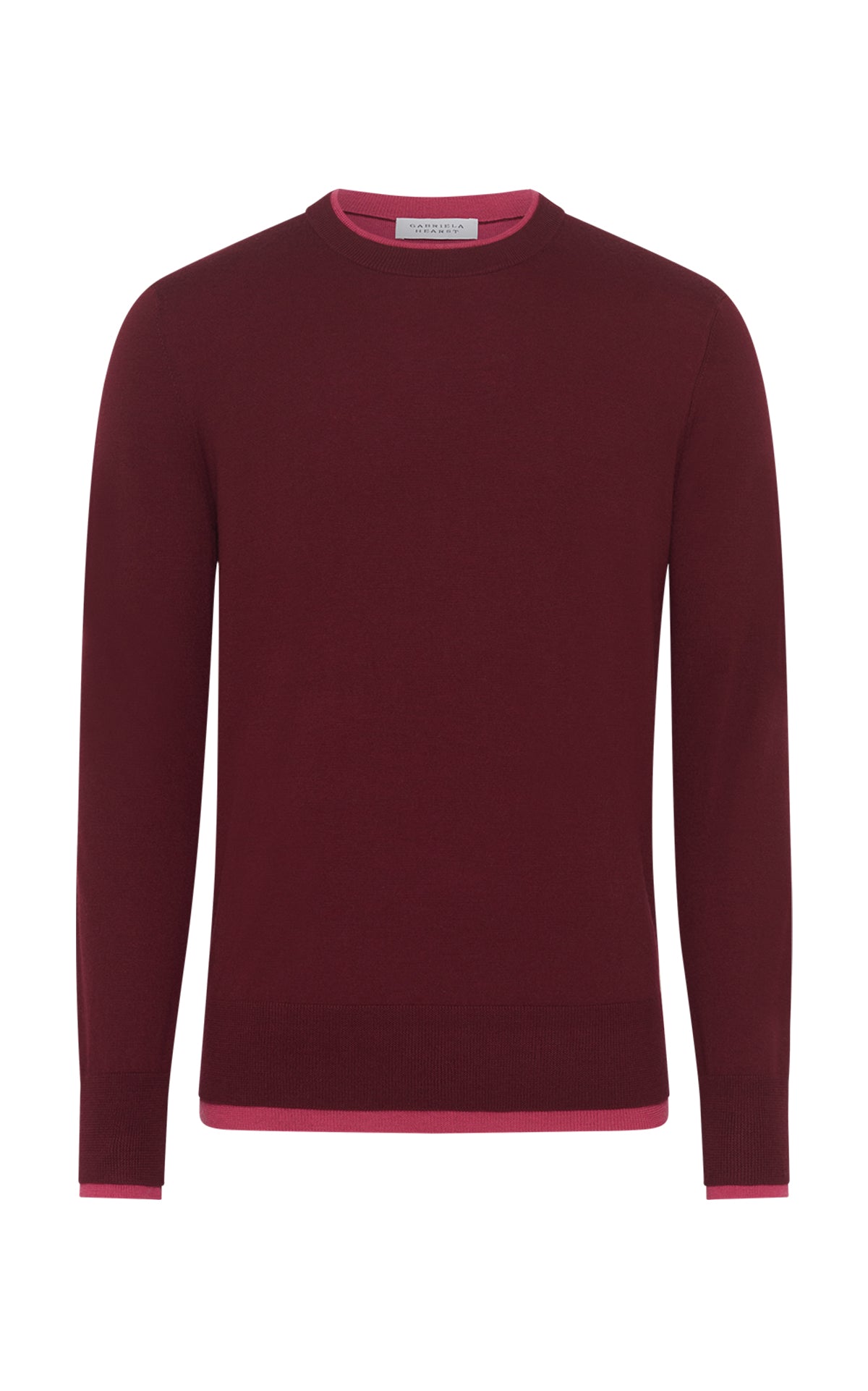 Wells Knit Sweater in Bordeaux Cashmere Silk