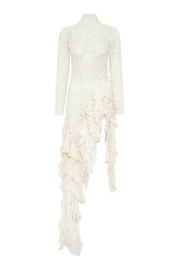 Nimbus Crochet Top in Ivory Cashmere Lace