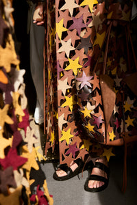 Marija Patchwork Stars Tote Bag in Multi Nappa Leather