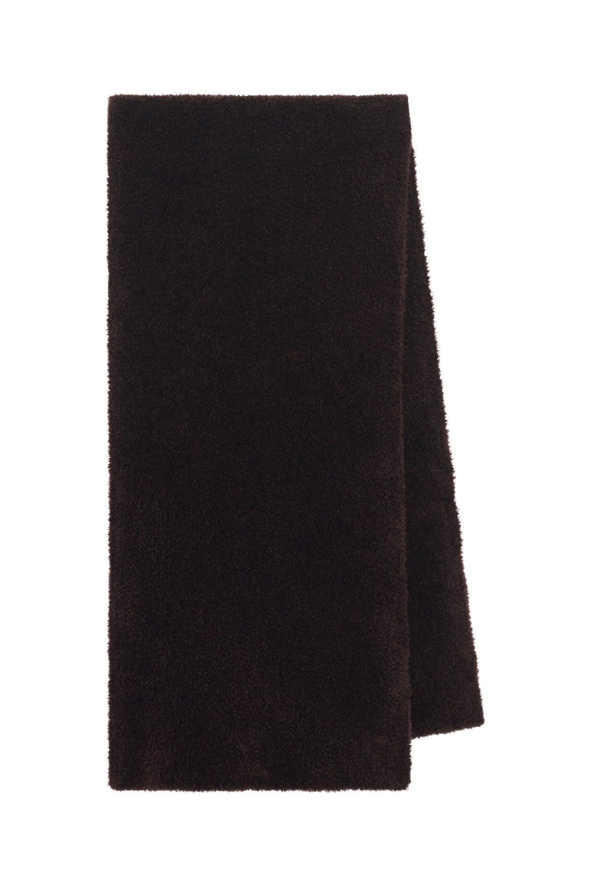 Eunoia Knit Scarf in Chocolate Silk