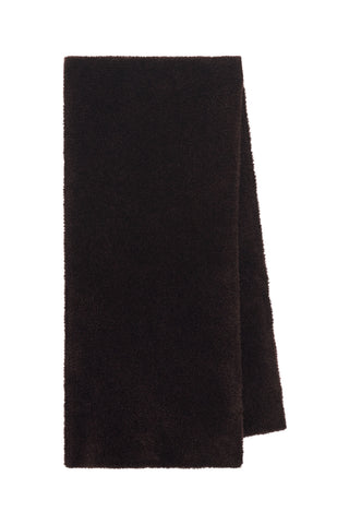 Eunoia Knit Scarf in Chocolate Silk