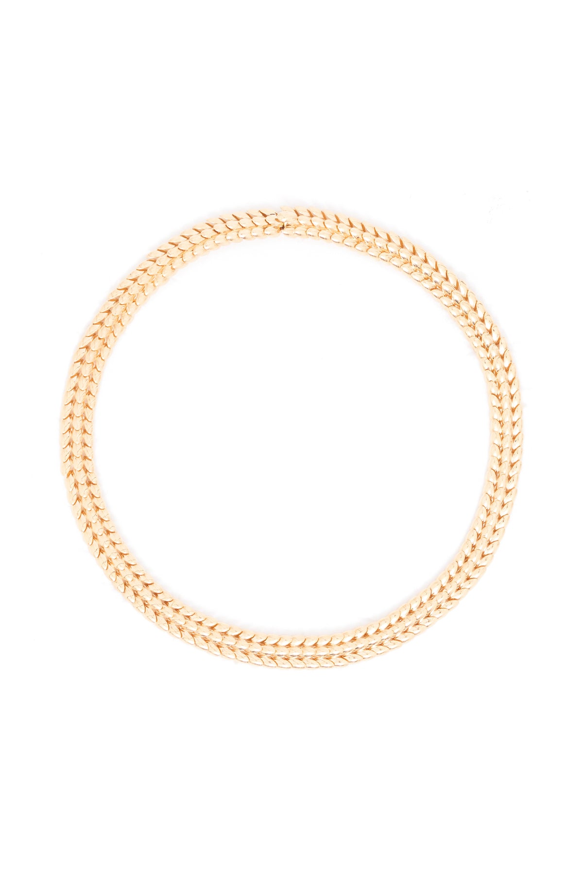 Braided Chain Necklace in 18K Gold
