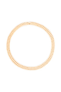 Braided Chain Necklace in 18K Gold