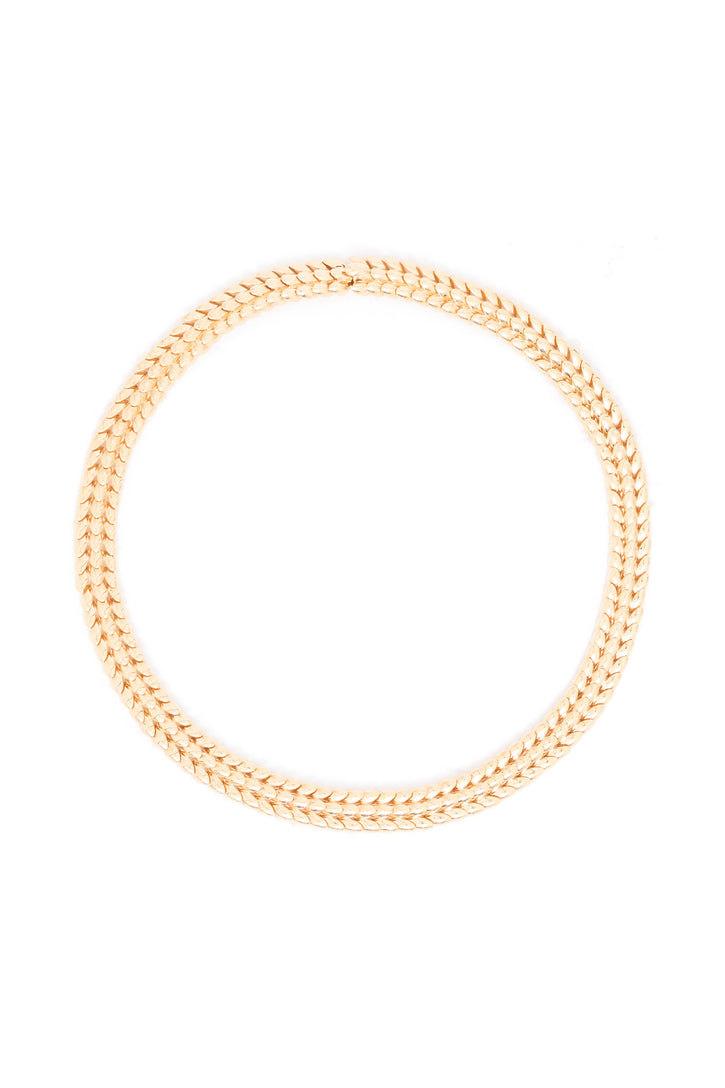 Braided Chain Necklace in 18K Gold