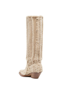 Joseph Boot in Ivory Shearling