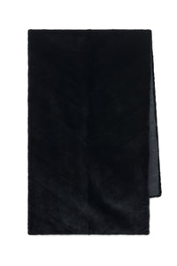 Maccabee Scarf in Black Recycled Fur