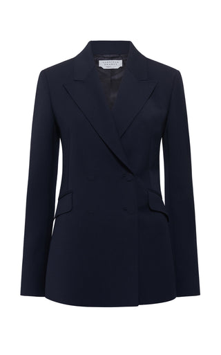 Angela Blazer in Dark Navy Sportswear Wool