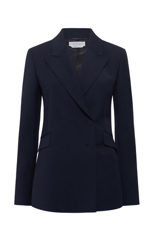 Angela Blazer in Dark Navy Sportswear Wool