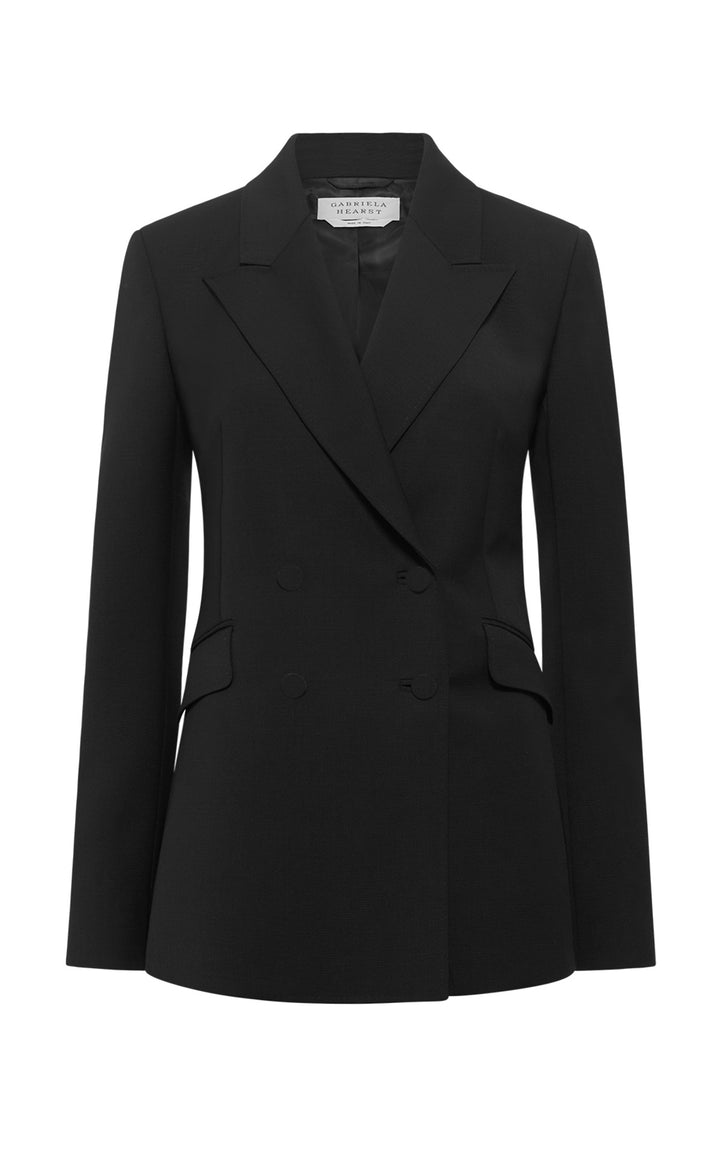 Angela Blazer in Black Sportswear Wool