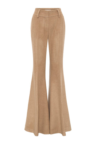 Rhein Pant in Camel Cashmere Wool Corduroy