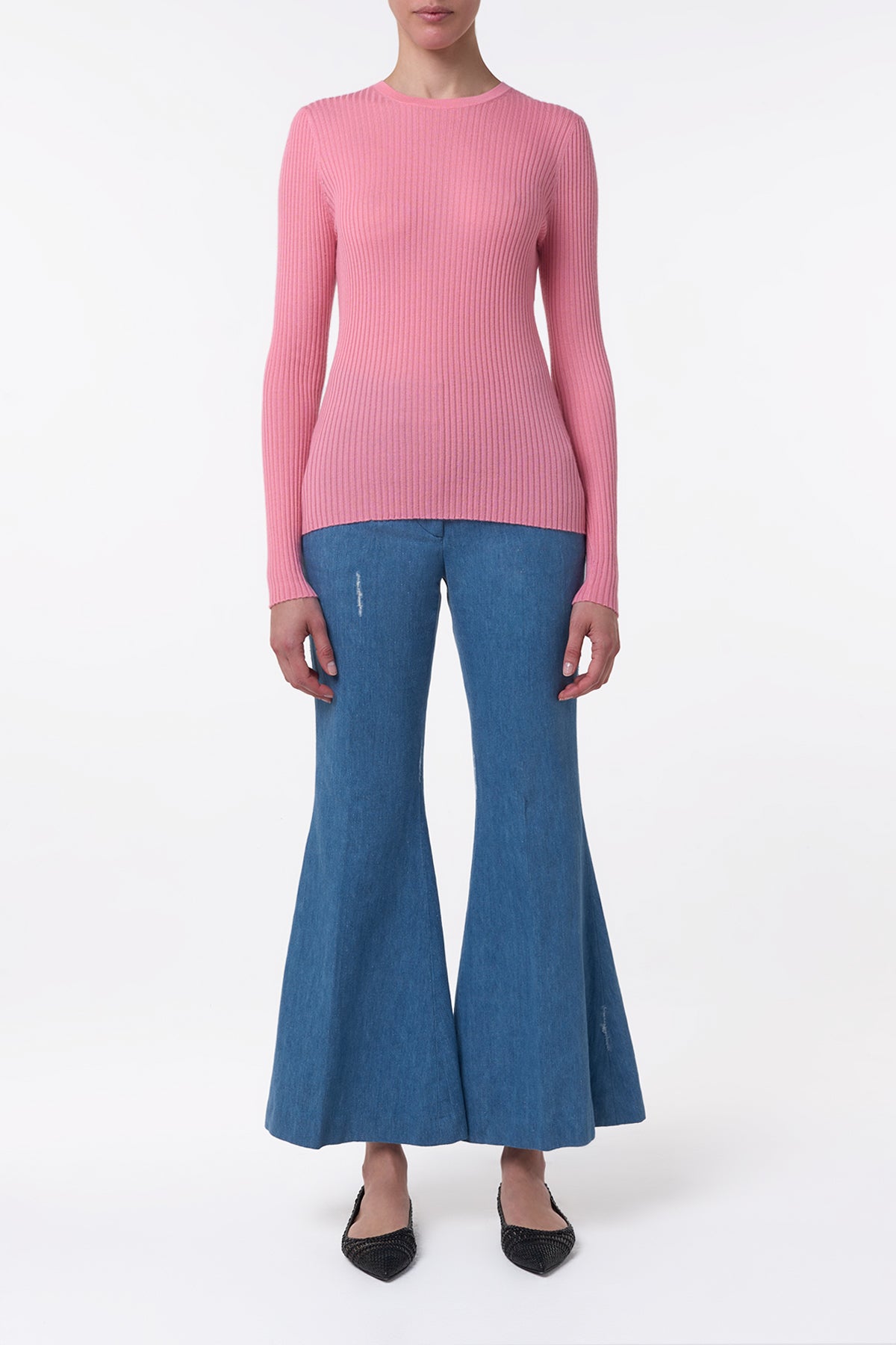 Browning Knit Sweater in Rosa Cashmere Silk