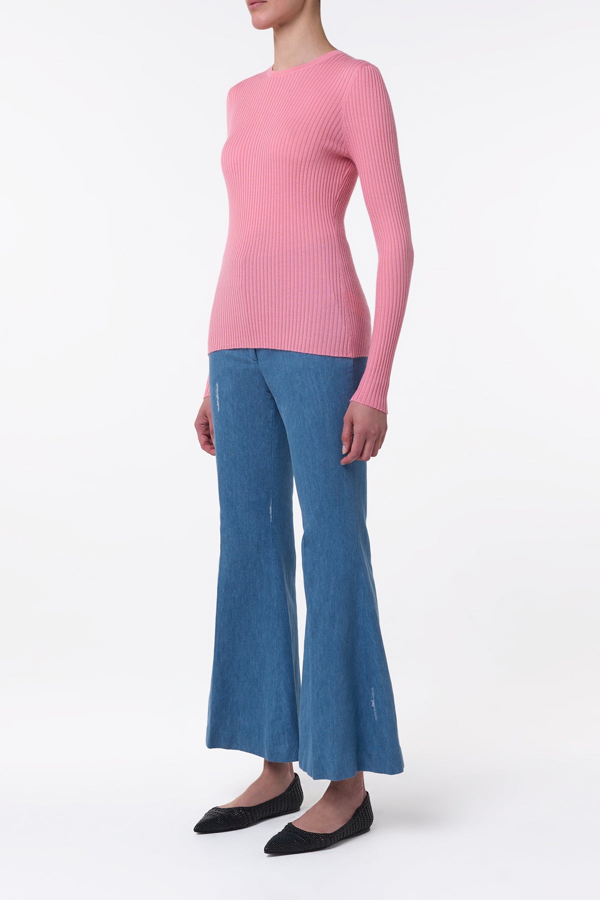 Browning Knit Sweater in Rosa Cashmere Silk