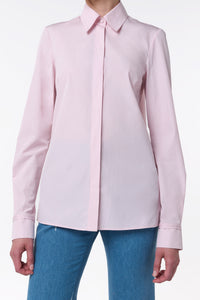 Cruz Shirt in Pale Blush Sea Island Cotton Poplin