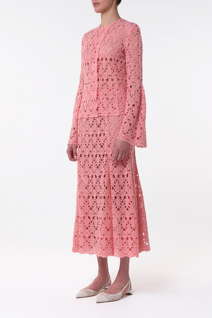 Reynolds Jacket in Rosa Cashmere Lace