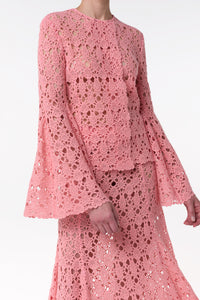 Reynolds Jacket in Rosa Cashmere Lace