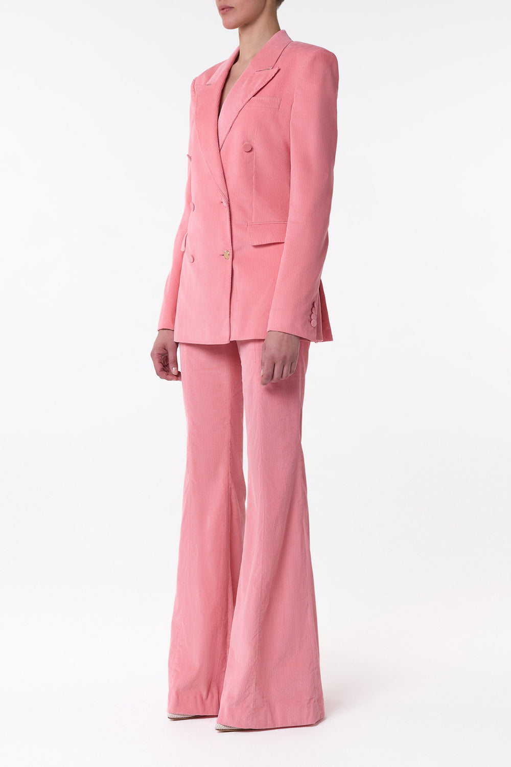 イアンセ フレアパンツ（ローザ シーアイランド コットン コーデュロイ）