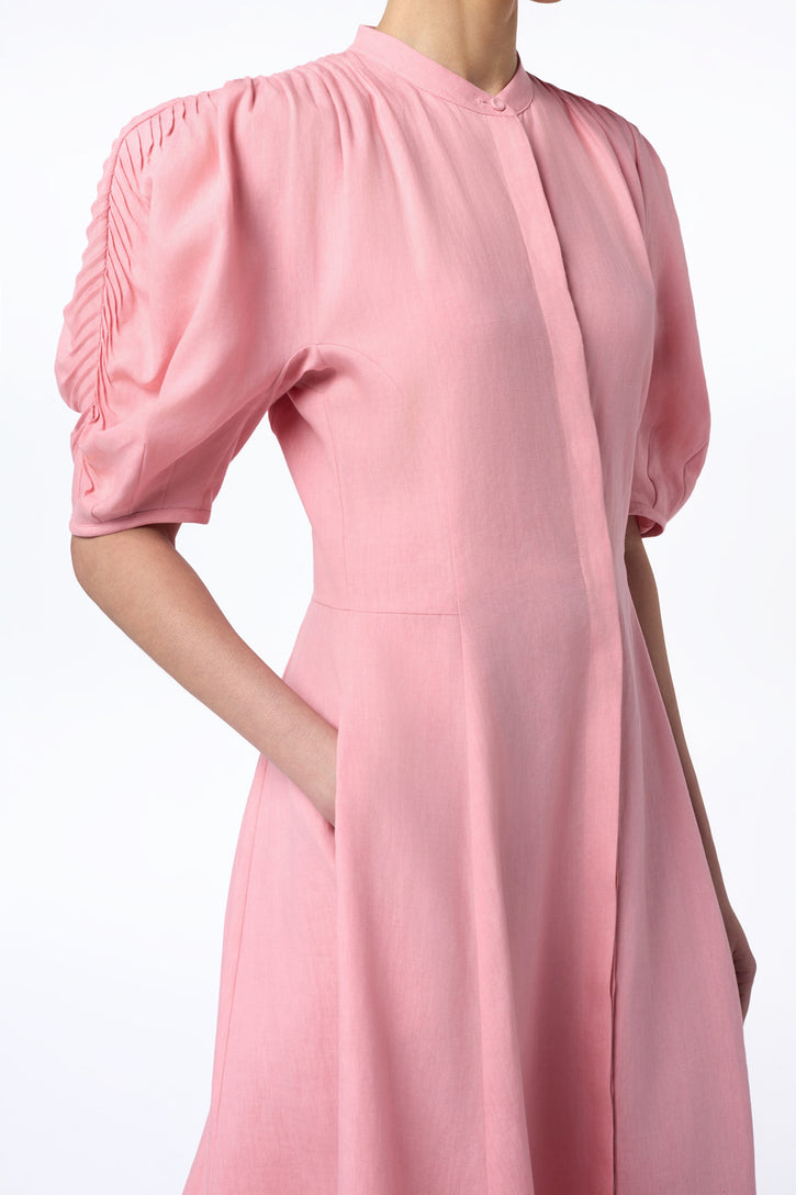 Arabella Shirtdress in Rosa Aloe Linen