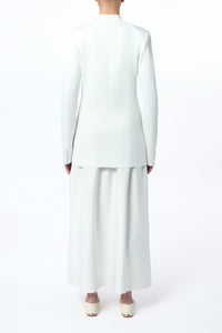 Aphaia Knit Jacket in Ivory Silk