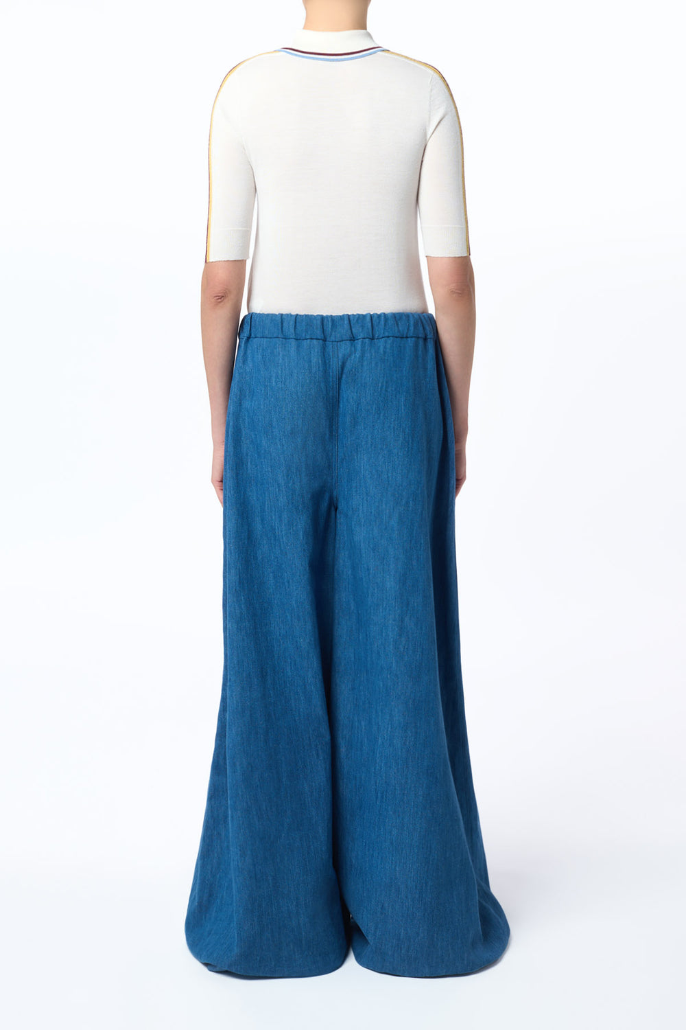 ウェンデリン ニット 半袖ポロ メルロー マルチ カシミア シルク