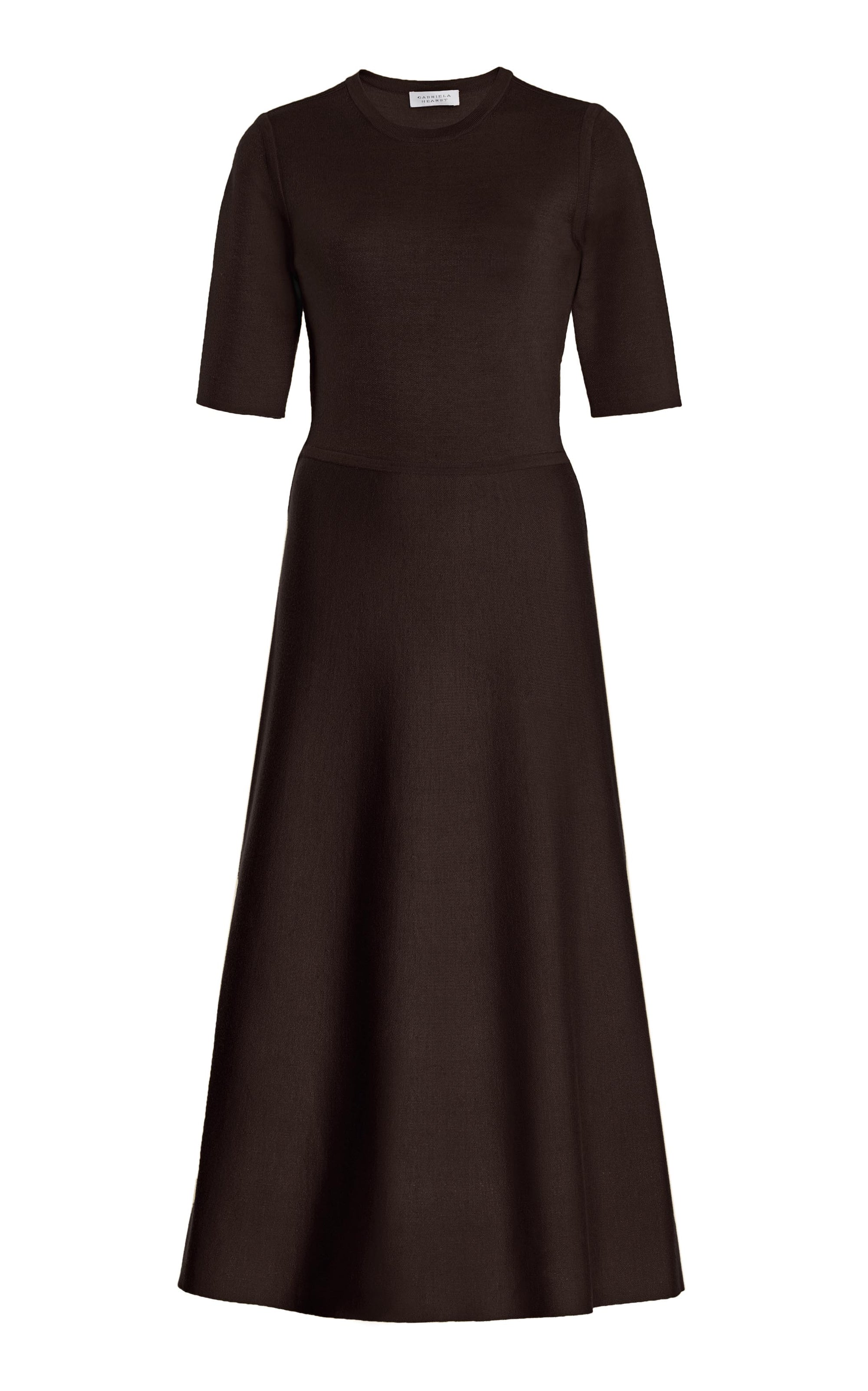 【Gabriela Hearst】 Calderon wool, silk,アンドカシミヤ maxi GABRIELA HEARST Calderon strapless merino wool and cashmere