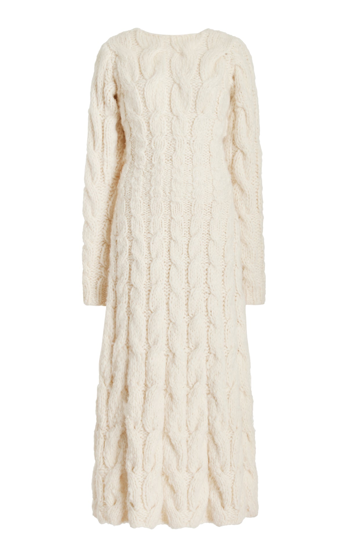 Poppy Dress in Ivory Welfat Cashmere