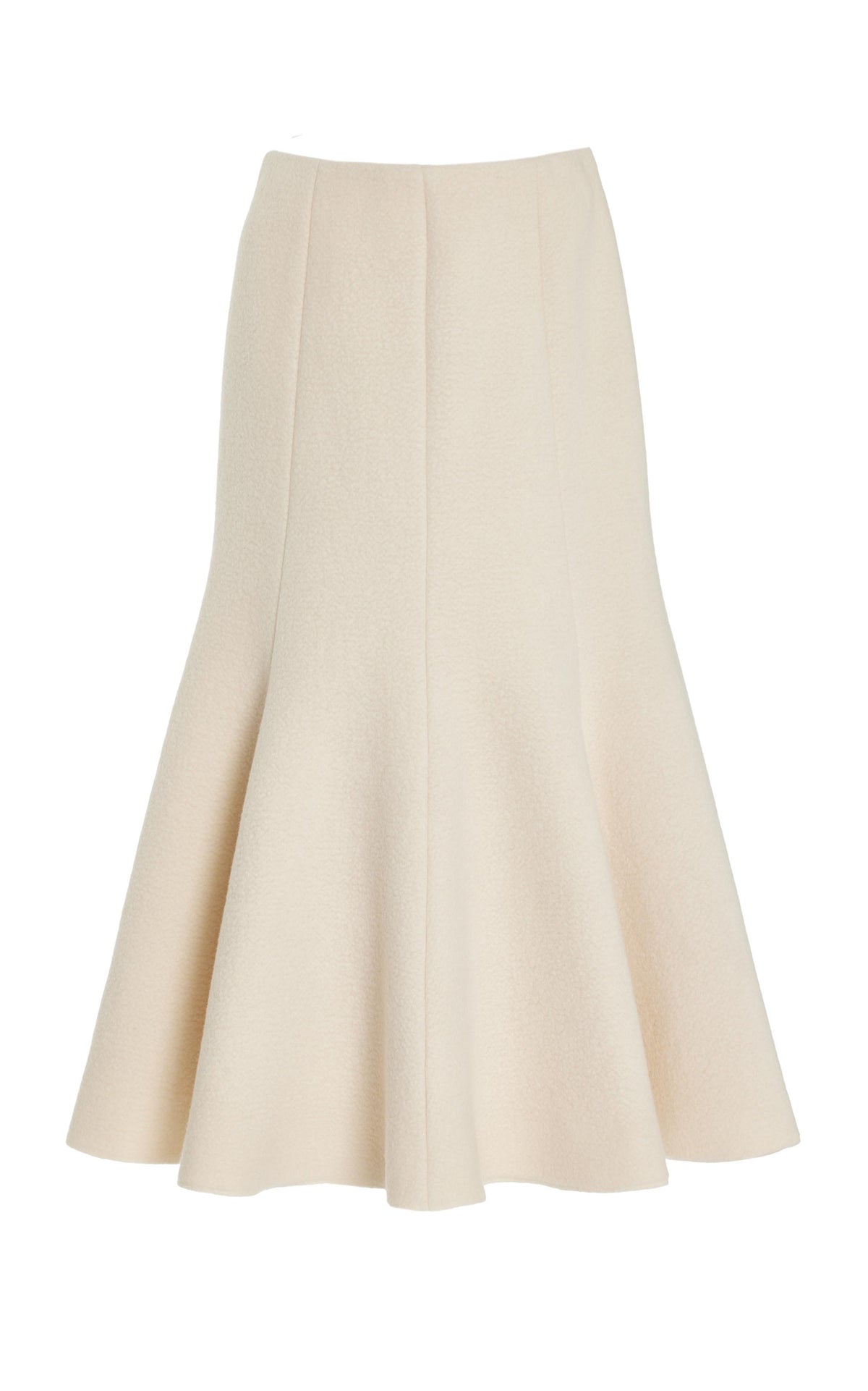 Amy Skirt in Ivory Recycled Cashmere Felt