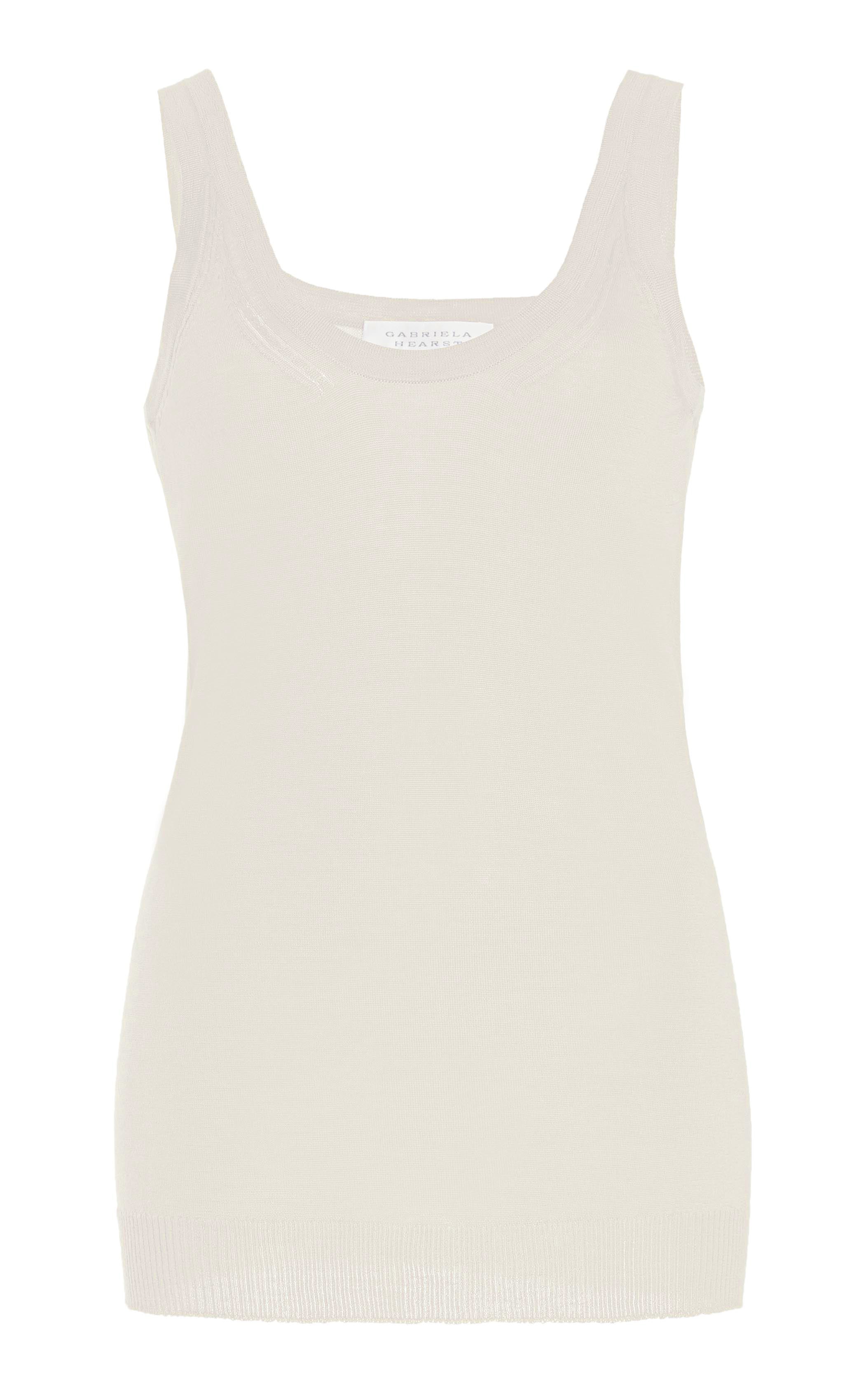 Toby Knit Tank Top in Ivory Cashmere Silk – Gabriela Hearst