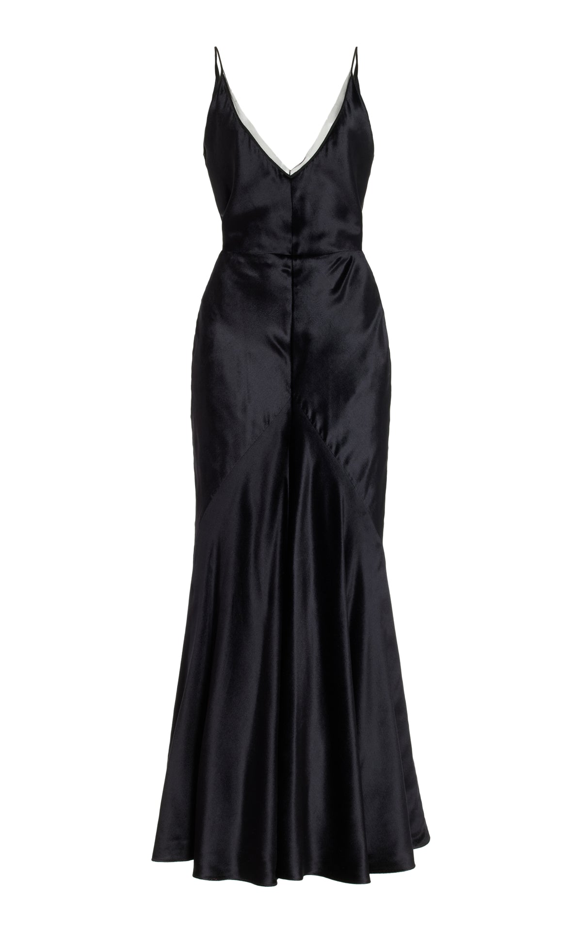 Ball gown in black silk velvet best sale