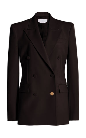 Gavin Blazer in Chocolate Sportswear Wool