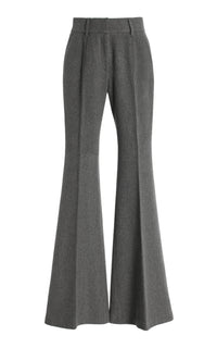 Made to Order Rhein Pant in Dark Grey Multi Cashmere Wool Herringbone