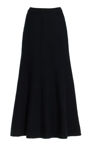 Manni Knit Skirt in Black Cashmere