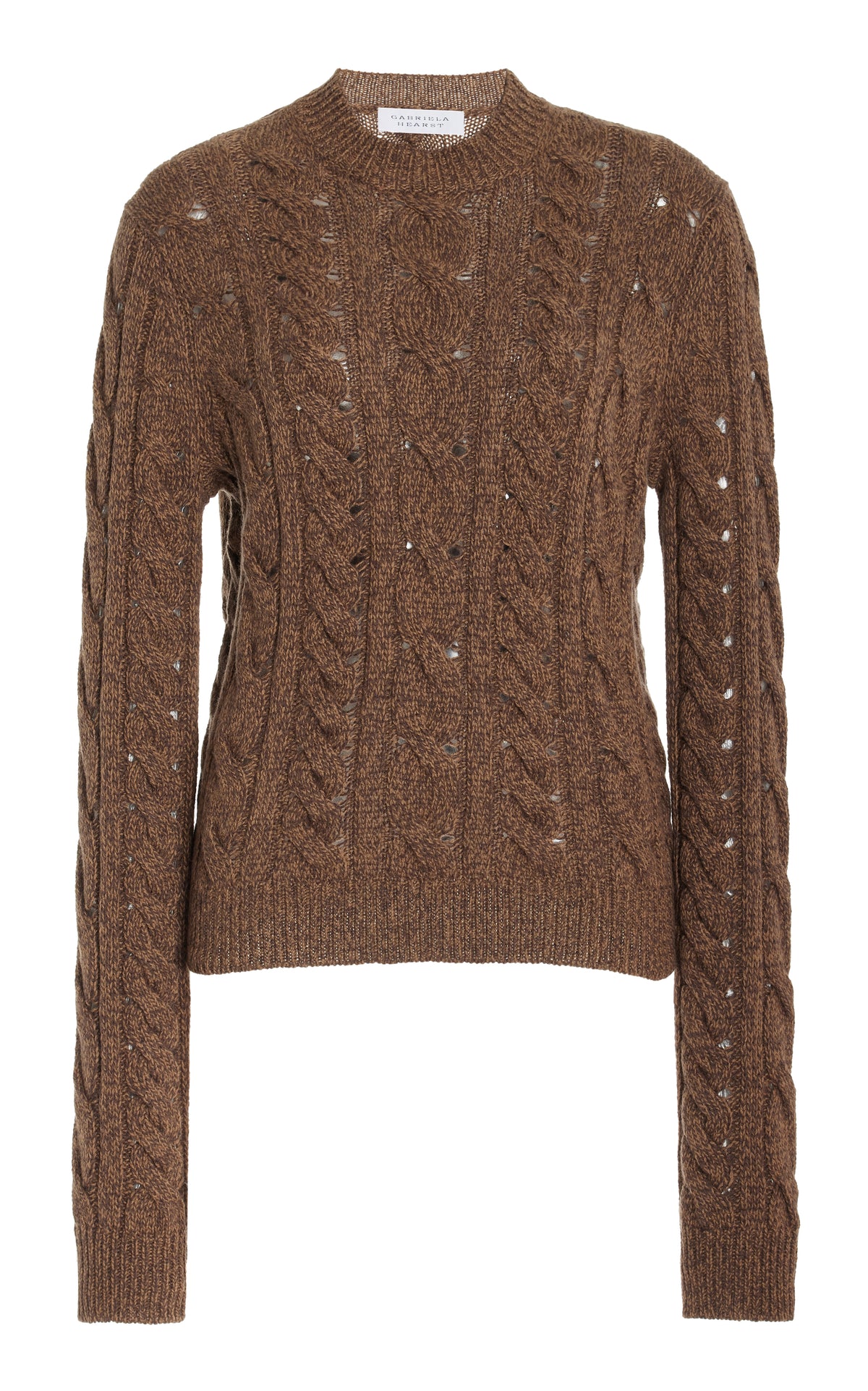 Anthea Knit Sweater in Chocolate Multi Cashmere