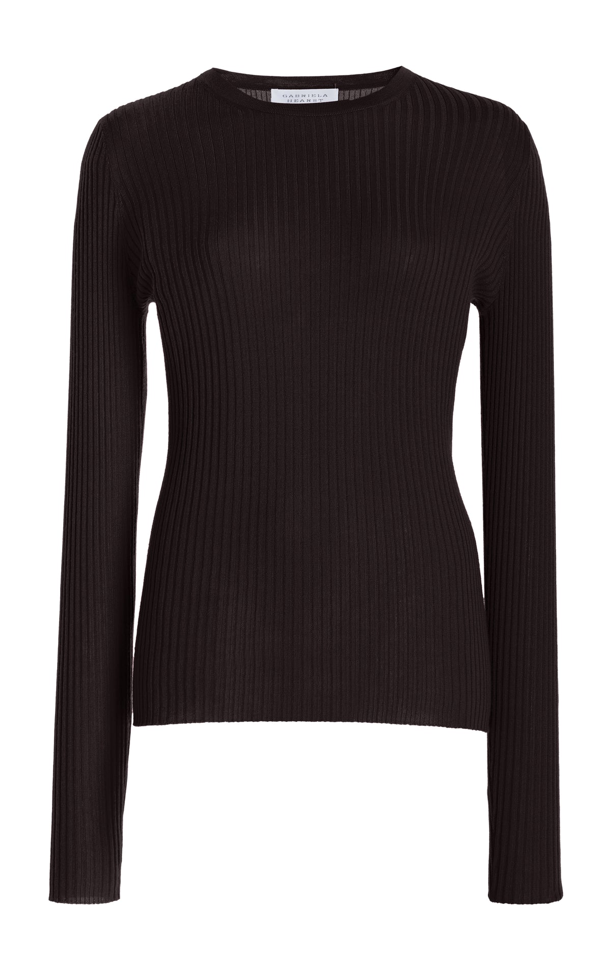 Browning Knit Sweater in Chocolate Cashmere Silk