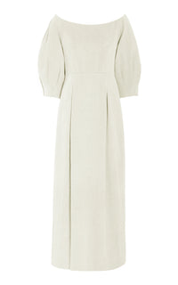 Majano Dress in Ivory Hemp Cotton