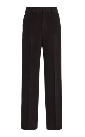 Harold Straight-leg Trouser in Chocolate Cashmere Corduroy