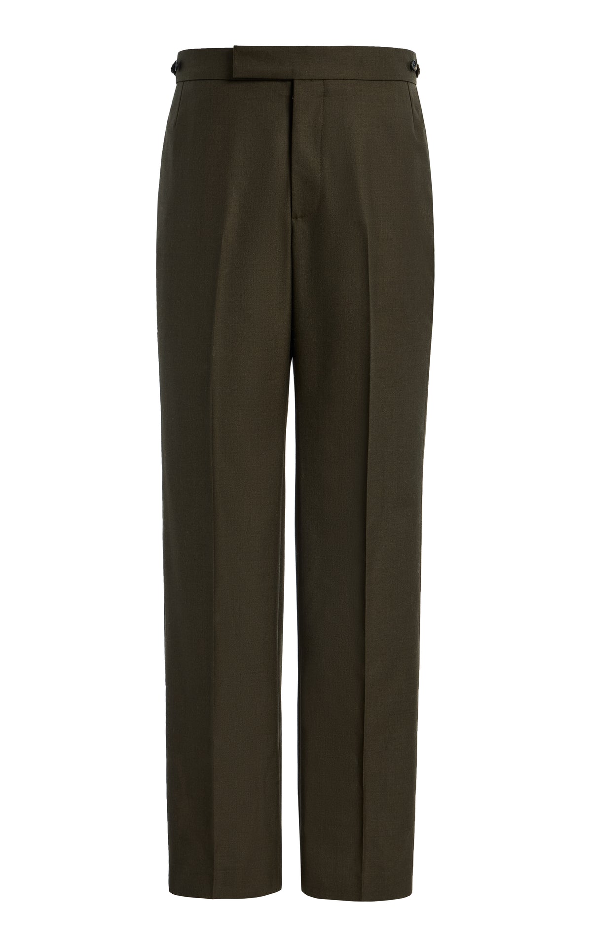 Sebastian Pant in Olive Wool Cashmere Flannel