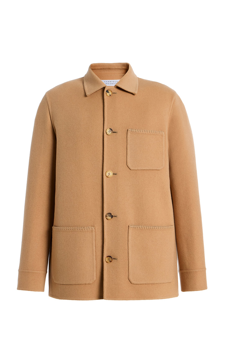 Ulu Chore Jacket in Camel Multi Cashmere