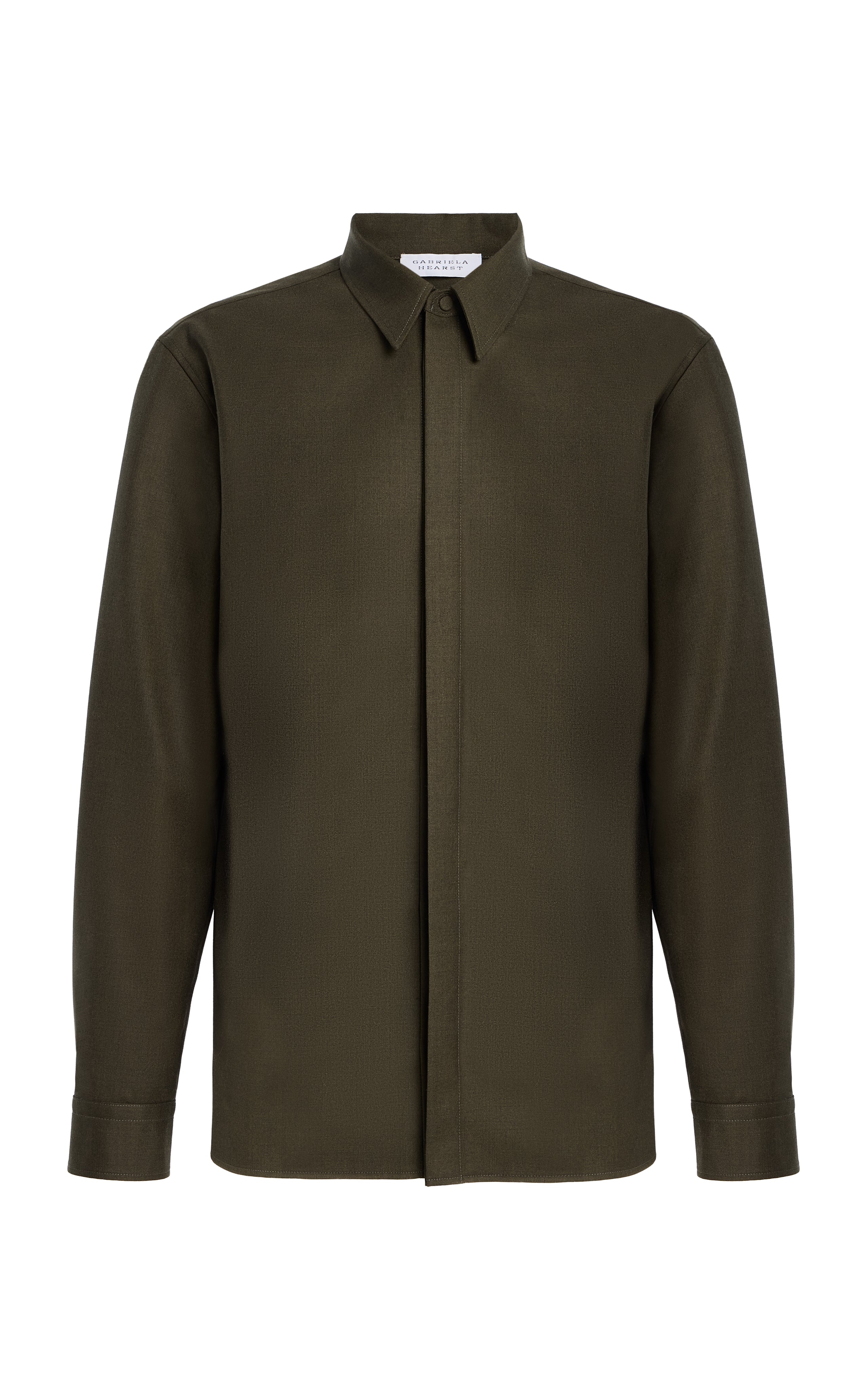 Irving Jacket in Olive Wool Cashmere Flannel – Gabriela Hearst