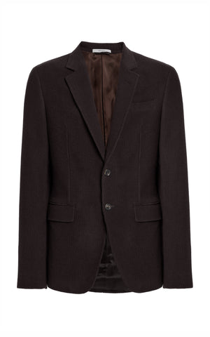 Irving Jacket in Chocolate Cashmere Corduroy