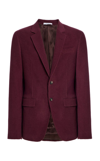 Irving Jacket in Plum Cashmere Corduroy