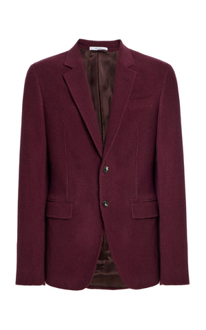 Irving Jacket in Plum Cashmere Corduroy